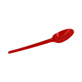 Cuchara de Plastico PS Rojo 165mm (600 Uds)