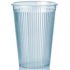 Vaso "Ribbed" PS Transparente 200 ml (25 Unidades)