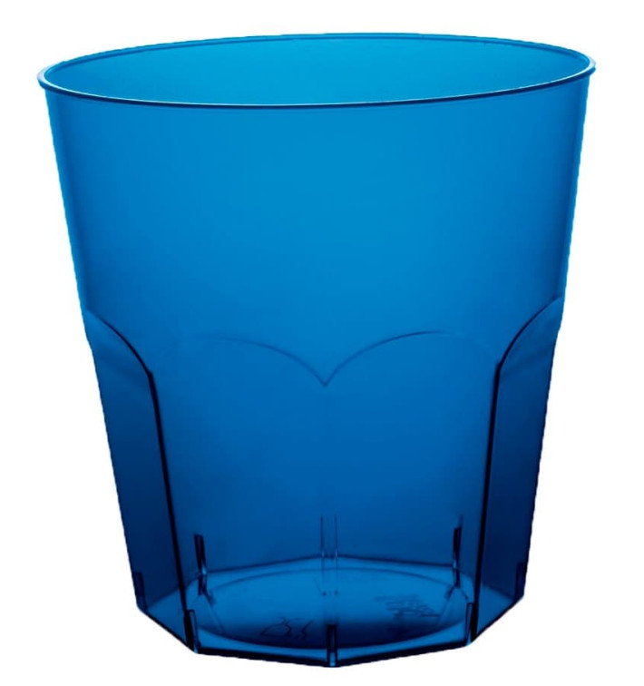 Vaso Plastico Azul Transp. PS Ø73mm 220ml (50 Uds)