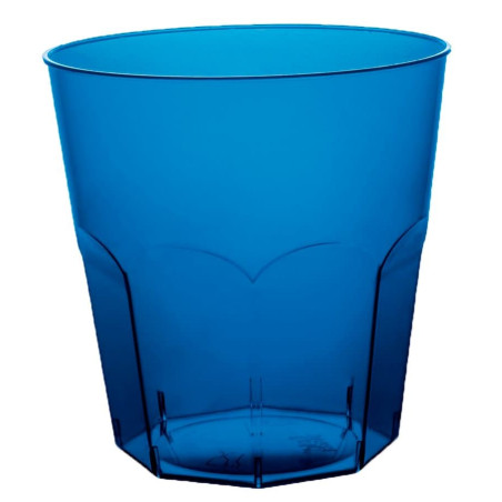 Vaso Plástico Azul Transp. PS Ø73mm 220ml (50 Uds)