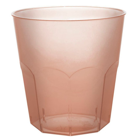 Vaso Plástico Marron Transp. PS Ø73mm 220ml (50 Uds)