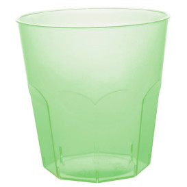 Vaso Plastico Verde Lima Transp. PS Ø73mm 220ml (50 Uds)