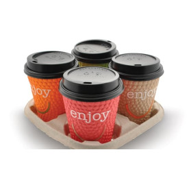 Vaso Cartón 16 Oz/495ml "Enjoy" Ø9,0cm (560 Uds)