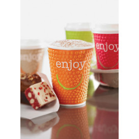 Vaso Cartón 16 Oz/495ml "Enjoy" Ø9,0cm (560 Uds)