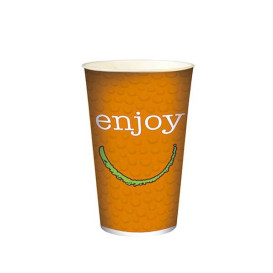 Vaso Cartón 32 Oz/1000 ml "Enjoy" Ø11,2cm (50 Uds)