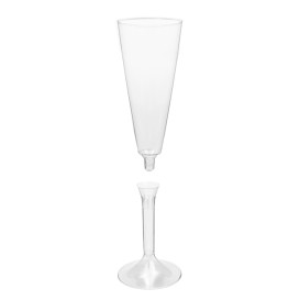 Copa de Plastico Cava con Pie Transparente 160ml (200 Uds)