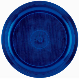 Plato de Plastico Azul Round PP Ø290mm (25 Uds)