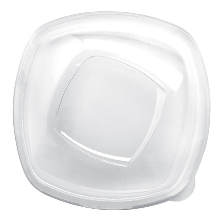 Tapa de Plástico PET Cristal "Square" Ø21cm (60 Uds)