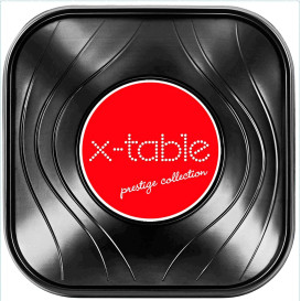 Bol de Plastico PP "X-Table" Cuadrado Negro 180x180mm (120 Uds)