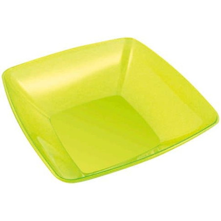 Bol PS Cristal Duro Verde 3500ml 28x28cm (20 Uds)