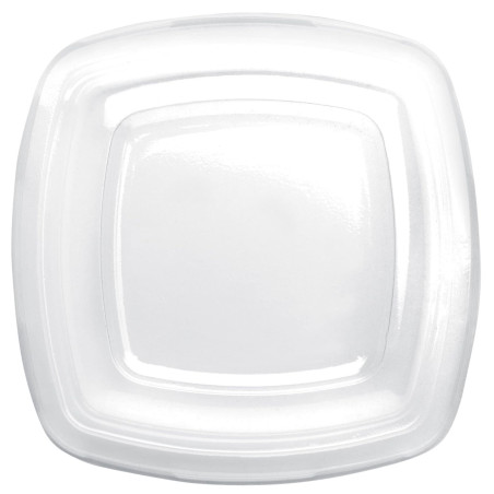 Tapa Transp. para Plato Square PET 18cm (300 Uds)