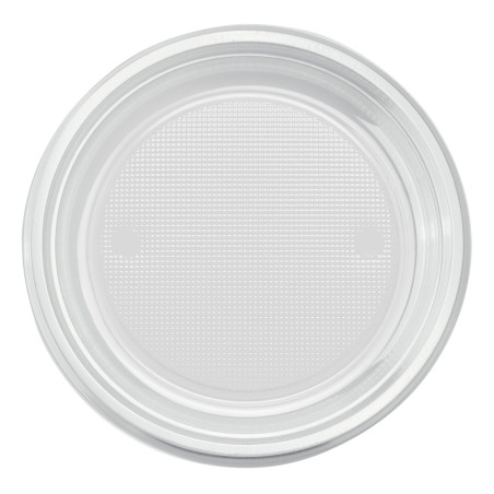 Plato de Plástico PS Llano Transparente Ø170mm (1100 Uds)