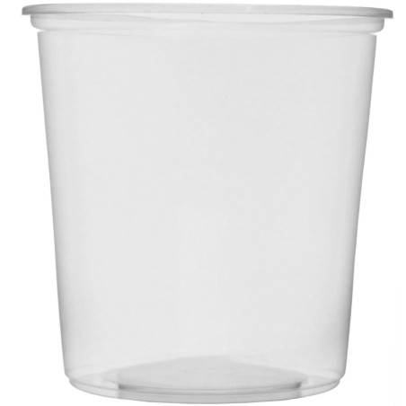 Tarrina de Plástico Transparente 500ml Ø10,5cm (100 Uds)