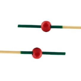 Pinchos de Bambu "Portugal" Verde y Rojo 120mm (200 Uds)