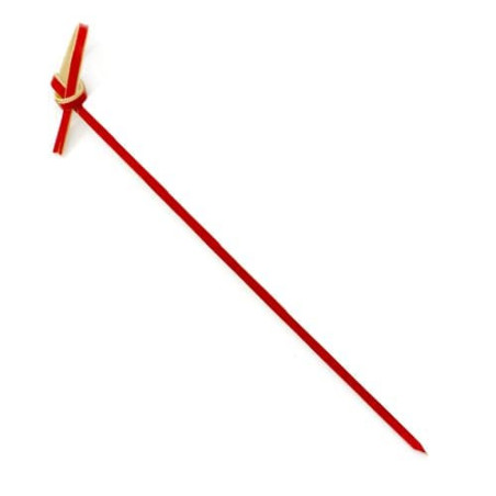 Pinchos de Bambú "Lazo" Rojo 18cm (5000 Uds)