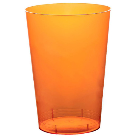 Vaso de Plástico Moon Naranja Transp. PS 230ml (1.000 Uds)