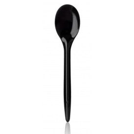 Cucharilla Plastico Luxury Negra 125 mm (2000 Uds)