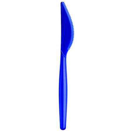 Cuchillo de Plástico Easy PS Azul Perlado 185mm (500 Uds)