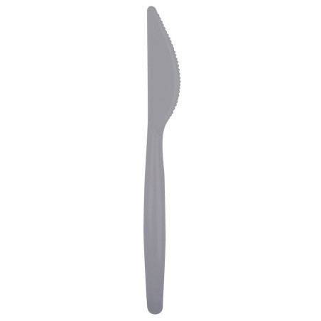 Cuchillo de Plástico Easy PS Gris 185 mm (500 Uds)