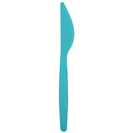 Cuchillo de Plástico Easy PS Turquesa 185mm (20 Uds)