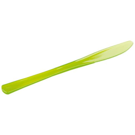 Cuchillo de Plástico Premium Verde 200mm (10 Uds)