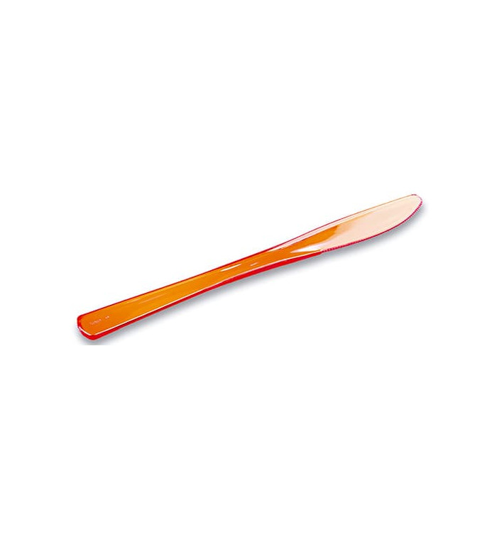 Cuchillo de Plastico Premium Naranja 200mm (250 Uds)