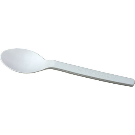 Cucharilla Biodegradable CPLA Blanco 120mm (2000 Uds)