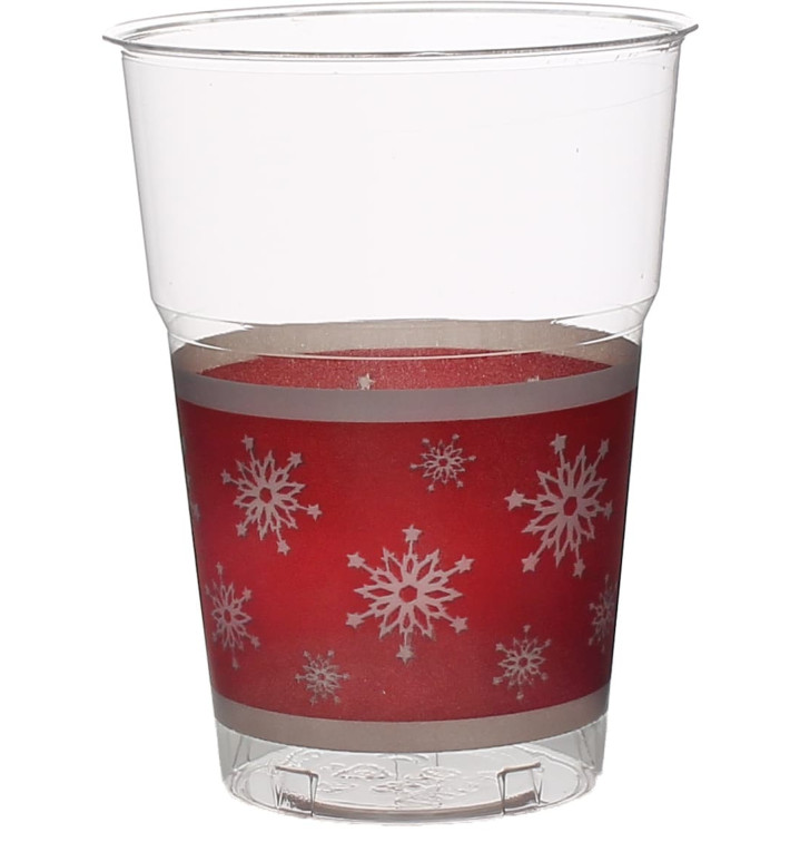 Vaso Plastico "Diamant" PS Cristal Copo de Nieve 200ml (10 Uds)