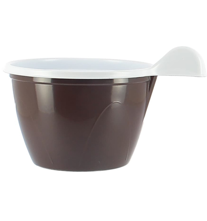 Taza de Plastico PS Chocolate 100 ml (480 Unidades)