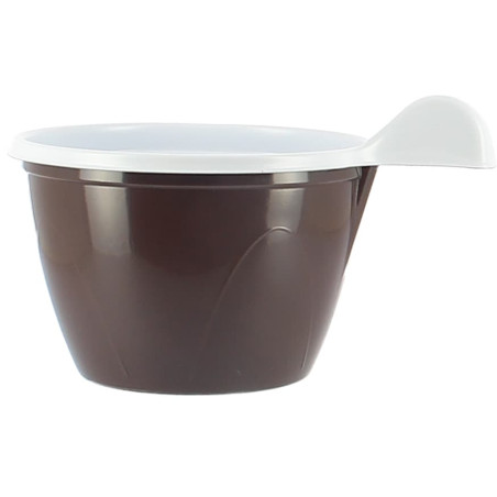 Taza de Plástico PS Chocolate 100 ml (480 Unidades)