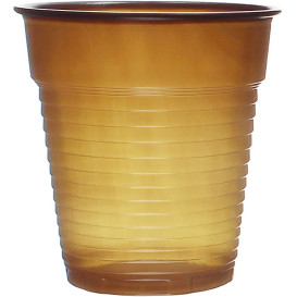 Vaso de Plastico PS Vending Marrón 166ml (3000 Uds)