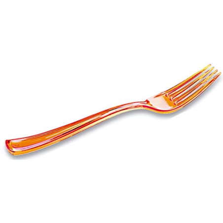 Tenedor de Plástico Premium Naranja 190mm (180 Uds)