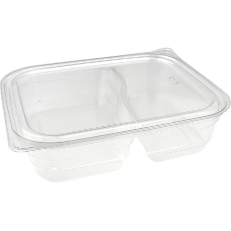 Envase de Plástico PET 2C 220/280ml 18x15x4cm (75 Uds)