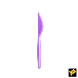 Cuchillo de Plastico Easy PS Rosa Perlado 185mm (500 Uds)