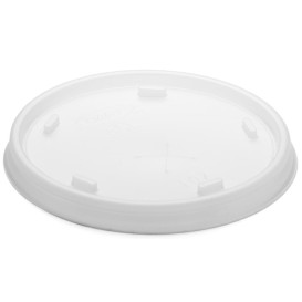 Tapa de plastico PS Translúcida con Cruz Ø8,1cm (1000 Uds)