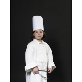 Gorro Cocinero Continental Infantil Papel Blanco (25 Uds)