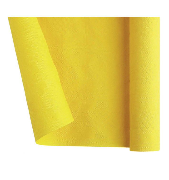 Mantel de Papel Rollo Amarillo 1,2x7m (25 Uds)