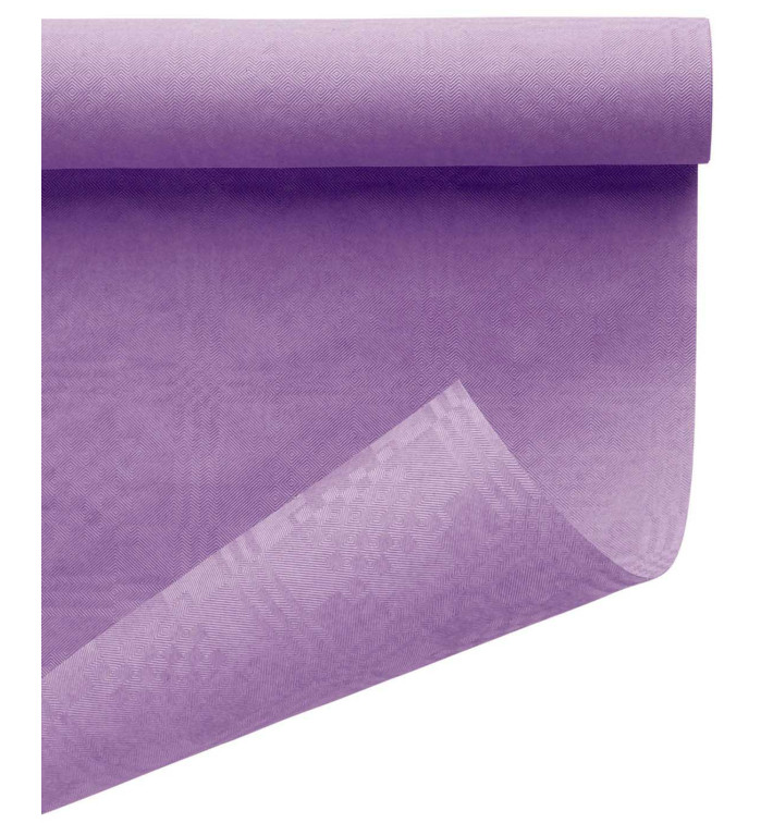 Mantel de Papel Rollo Lila 1,2x7m (1 Ud)