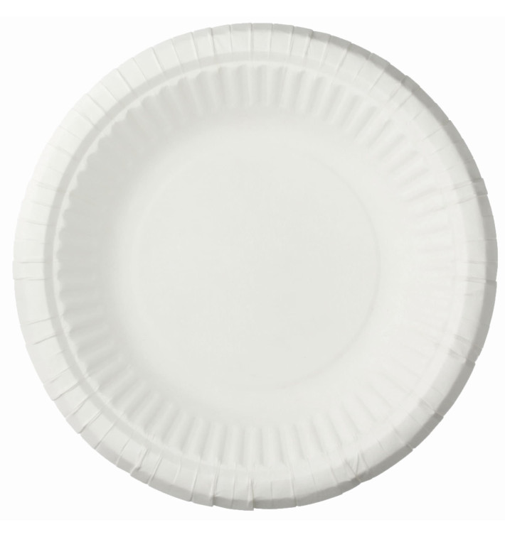 Plato de Papel de Caña de Azúcar Desechables Diámetro 22,5cm - Ecológicos  125 Unidades - ACESA · Suministros Hosteleros