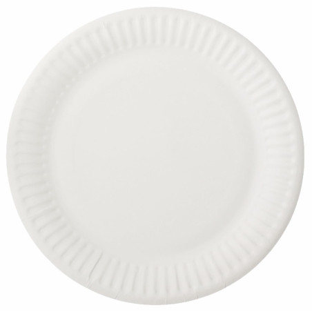 Plato de Papel Blanco Ø15 cm (100 Uds)