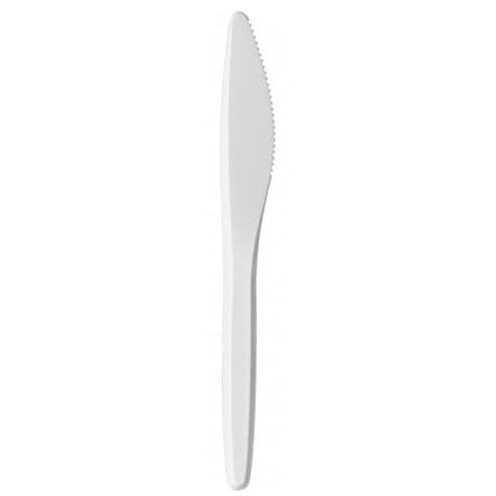 Cuchillo Plástico Luxury Blanco 175 mm (2000 Uds)