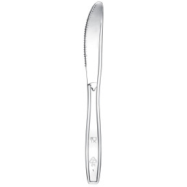 Cuchillo de Plastico Premium PS Transparente 190mm (1000 Uds)