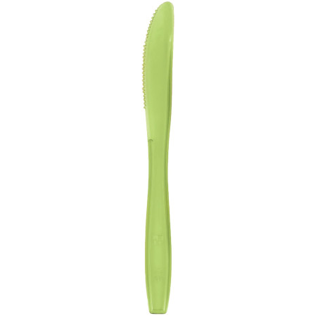 Cuchillo de Plástico PS Premium Verde Lima 190mm (50 Uds)
