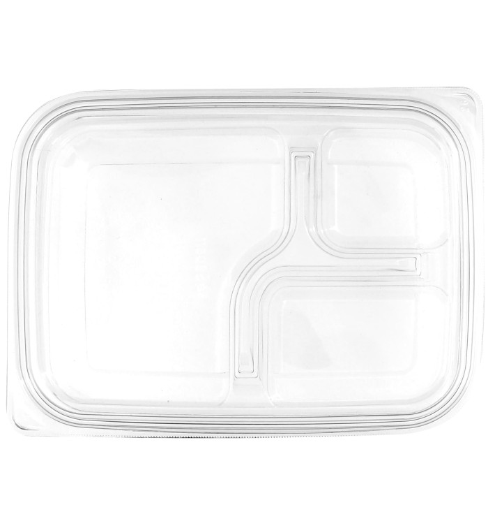 Tapa Plana Plástico para Envase PET 22x16cm (300 Uds)