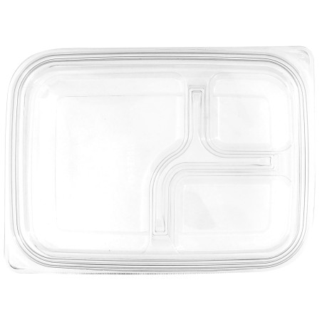 Tapa Plana Plástico para Envase PET 22x16cm (300 Uds)