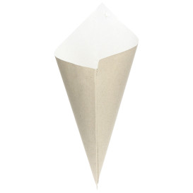 Cono de Papel Estraza Natural 295mm 250g (2.000 Uds)