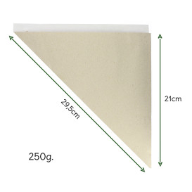 Cono de Papel Estraza Natural 295mm 250g (2.000 Uds)