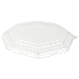 Tapa Plastico PET para Envase Hexagonal 230x230mm (50 Uds)