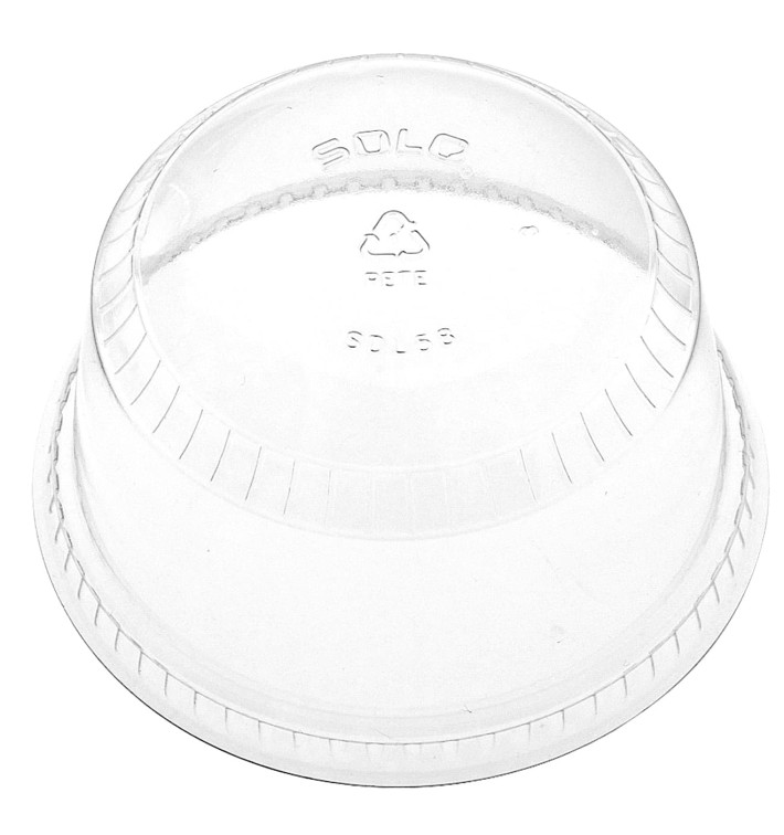 Tapa Cúpula Cerrada PET Cristal Ø9,2cm (1000 Uds)