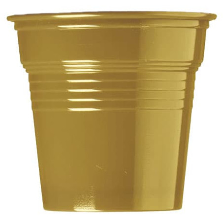 Vaso de Plástico PS Oro 80ml Ø5,7cm (750 Uds)